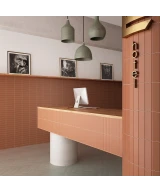 Carrelage Stromboli Beige Gobi 9,2x36,8 cm - vue d’ambiance