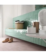Carrelage Stromboli Rose Breeze 9,2x36,8 cm - vue d’ambiance 3