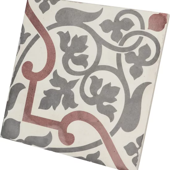 Carrelage Art Nouveau Folies Bergere 20x20 cm - vue latérale du carreau
