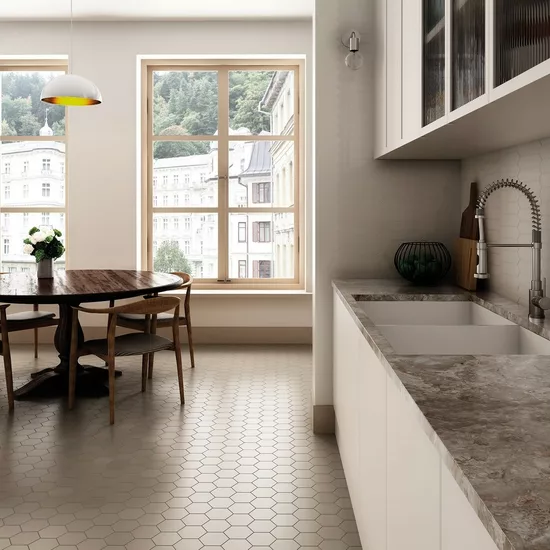 Carrelage Kromatika Beige 11,6x10,1 cm - vue d’ambiance