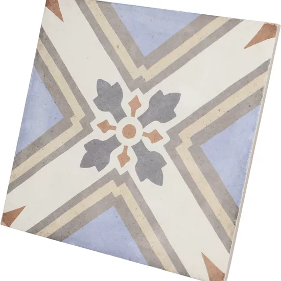 Carrelage Art Nouveau Turin Colour 20x20 cm - vue latérale du carreau