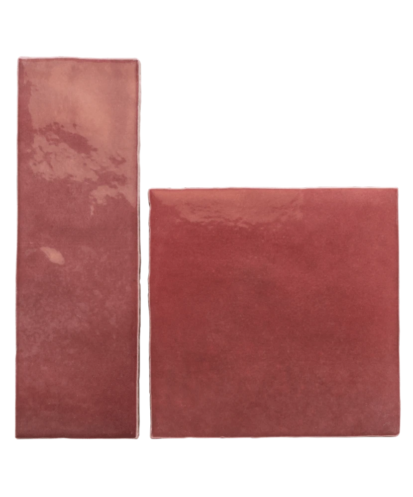 Carrelage Artisan Burgundy 13,2x13,2 cm - détail du carreau 4