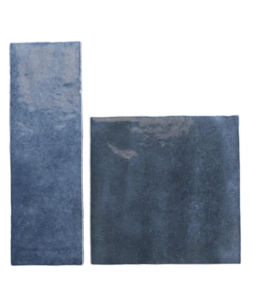 Carrelage Artisan Colonial Blue 13,2x13,2 cm - détail du carreau 4