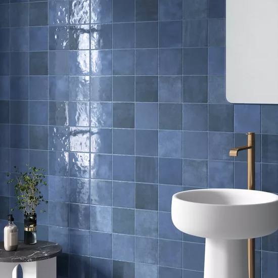 Carrelage Artisan Colonial Blue 13,2x13,2 cm - vue d’ambiance