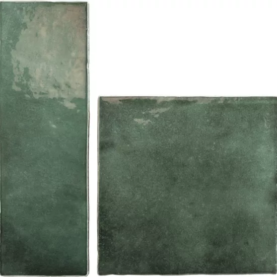 Carrelage Artisan Moss Green 13,2x13,2 cm - détail du carreau 4