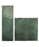 Carrelage Artisan Moss Green 13,2x13,2 cm - détail du carreau 4