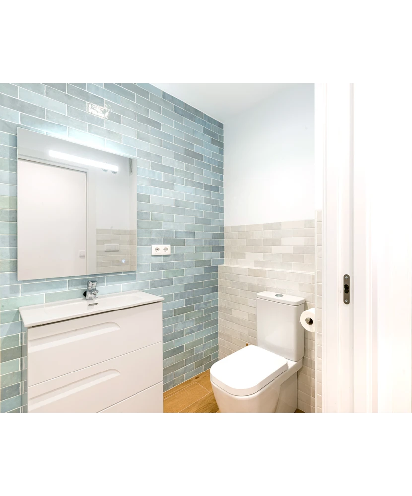 Carrelage Artisan Aqua 6,5x20 cm - vue d’ambiance 4