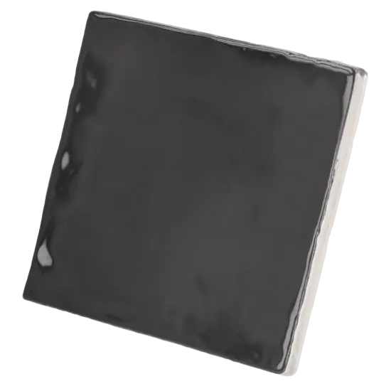 Carrelage Manacor Black 10x10 cm - vue latérale du carreau