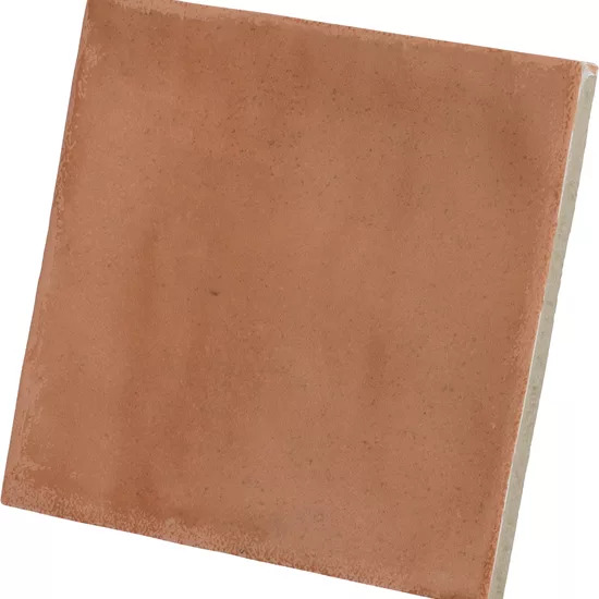 Carrelage Argile Cotto 10x10 cm - détail du carreau
