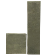 Carrelage Argile Khaki 10x10 cm - détail du carreau 2