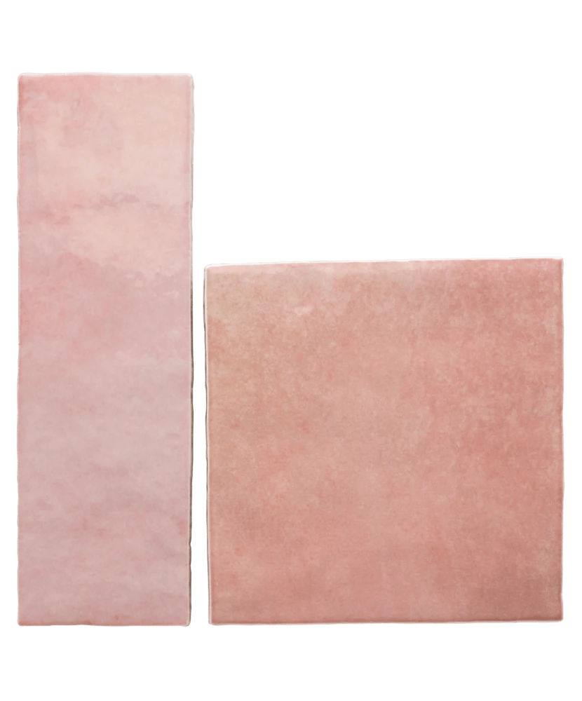 Carrelage Artisan Rose Mallow 6,5x20 cm - détail du carreau 4