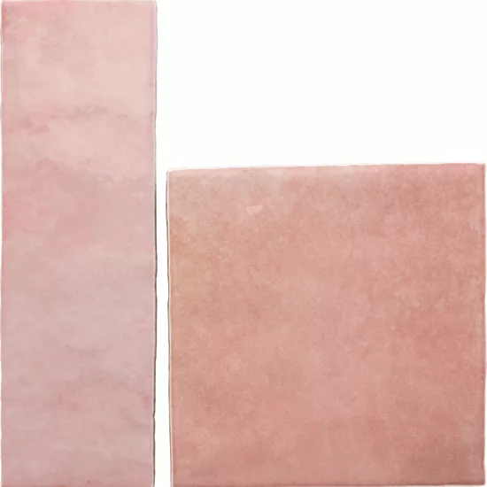 Carrelage Artisan Rose Mallow 6,5x20 cm - détail du carreau 4