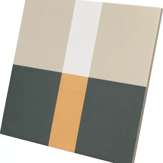 Carrelage Bauhome Band Cold 20x20 cm - vue latérale du carreau