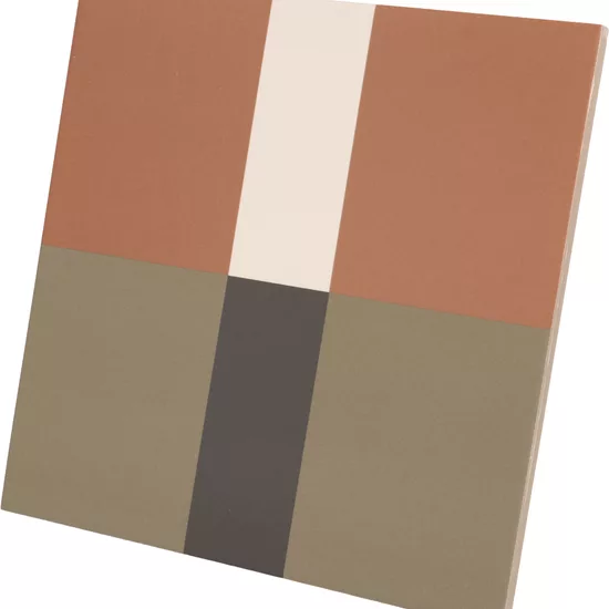 Carrelage Bauhome Band Warm 20x20 cm - vue latérale du carreau