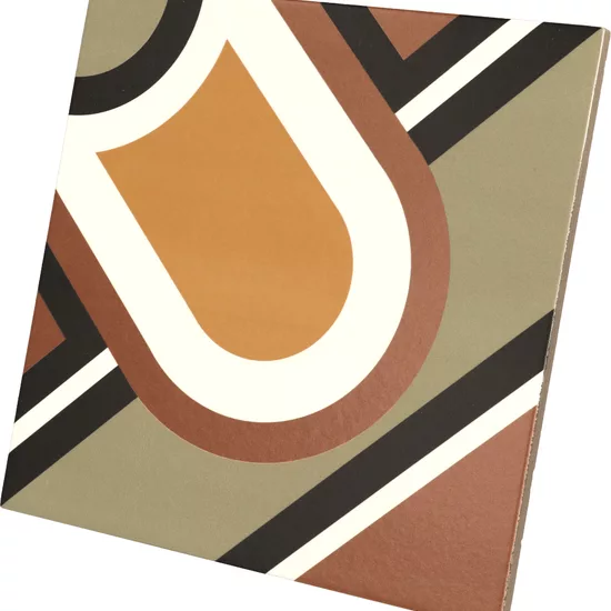 Carrelage Bauhome Blume Warm 20x20 cm - vue latérale du carreau
