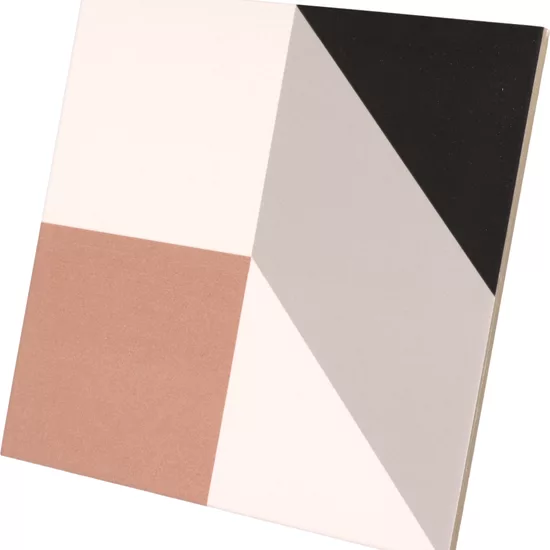 Carrelage Bauhome Karo Cold 20x20 cm - détail du carreau