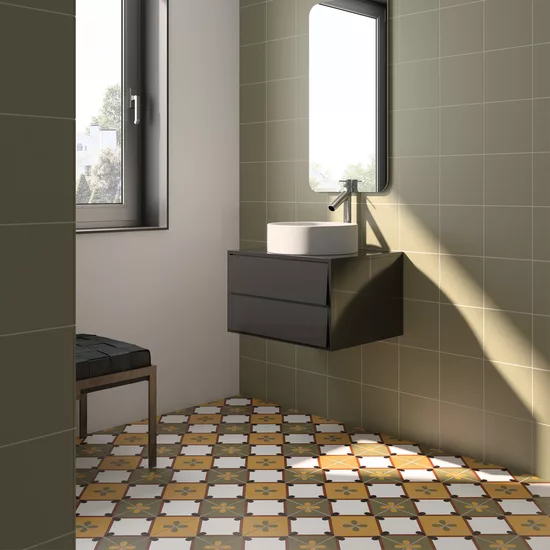 Carrelage Bauhome Korola Warm 20x20 cm - vue d’ambiance