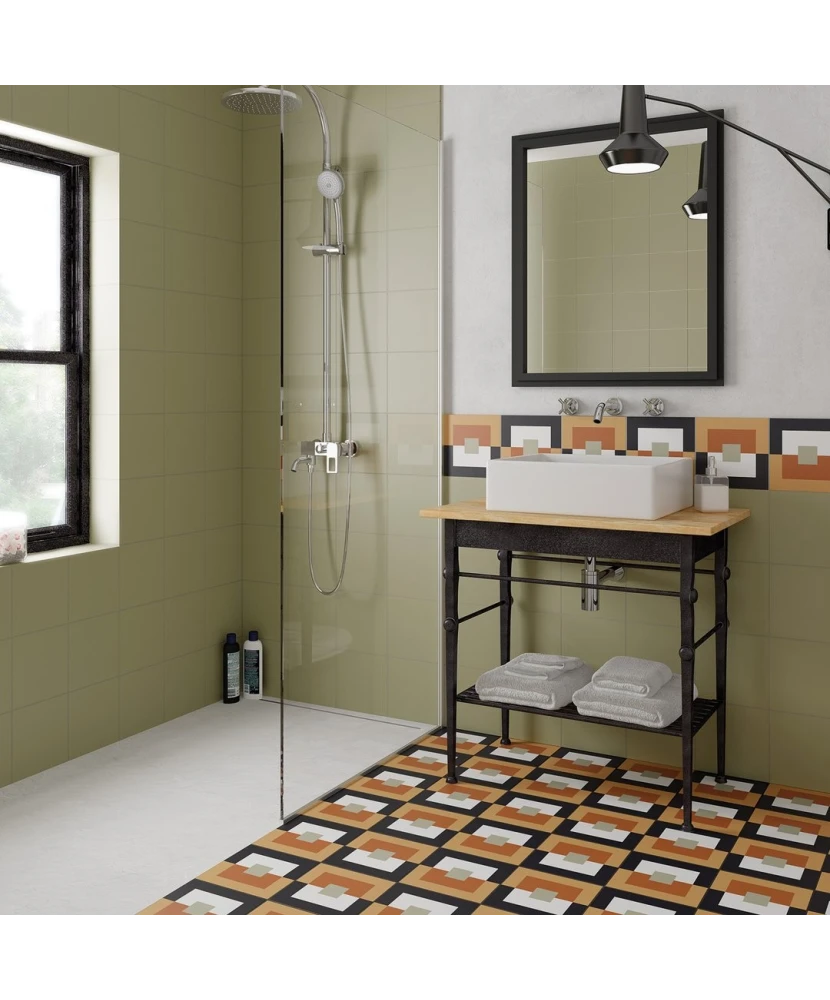 Carrelage Bauhome Minze 20x20 cm - vue d’ambiance