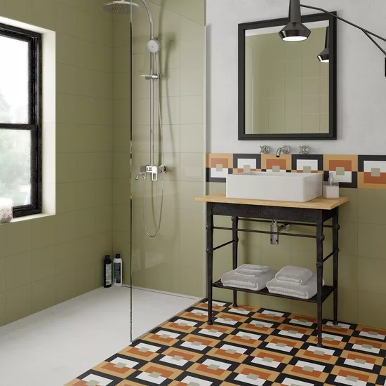 Carrelage Bauhome Punkt Warm 20x20 cm - vue d’ambiance