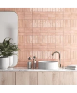 Carrelage Coco Orchard Pink 5x15 cm - vue d’ambiance