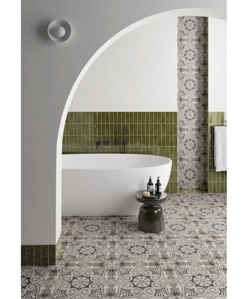 Carrelage Coco Verd 5x15 cm - vue d’ambiance 5