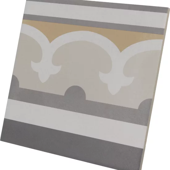 Carrelage Caprice Burgundy Border 20x20 cm - vue latérale du carreau
