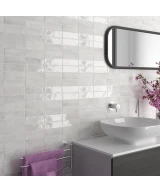 Carrelage Coco White Mat 5x15 cm - vue d’ambiance 2