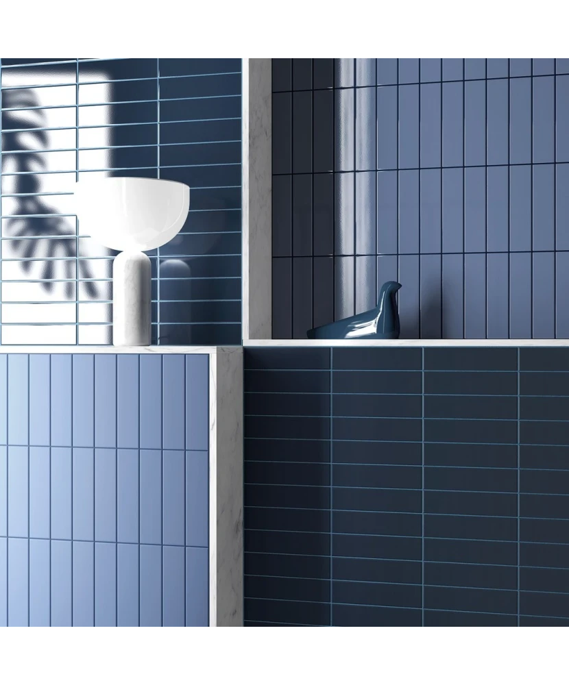 Carrelage Costa Nova Banyan Blue 5x20 cm - vue d’ambiance 2