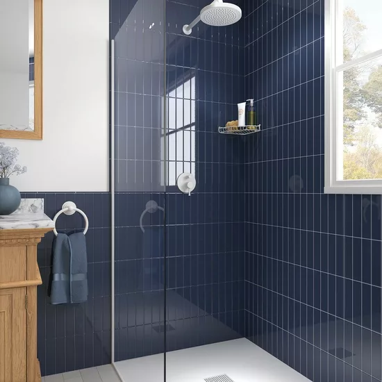 Carrelage Costa Nova Naval 5x20 cm - posé en salle de bain