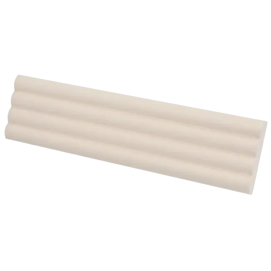 Carrelage Onda Beige Pale Mat 5x20 cm - vue latérale du carreau