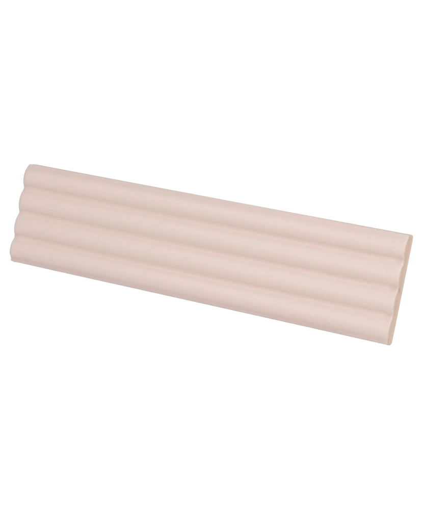 Carrelage Onda Pink Stony Mat 5x20 cm - vue latérale du carreau