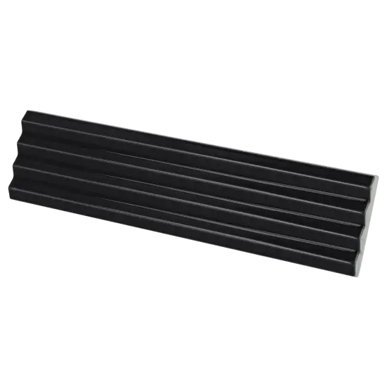 Carrelage Praia Black 5x20 cm - vue latérale du carreau