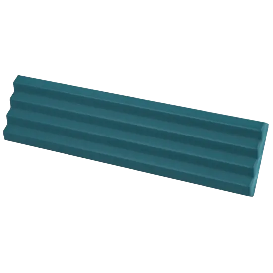 Carrelage Praia Glacier Mat 5x20 cm - vue latérale du carreau