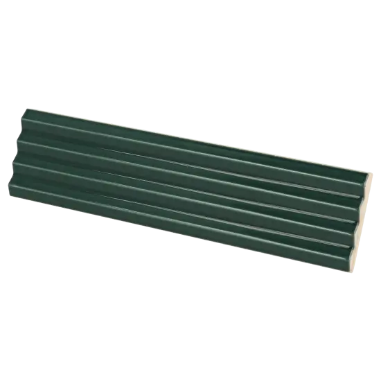 Carrelage Praia Laurel Green 5x20 cm - vue latérale du carreau
