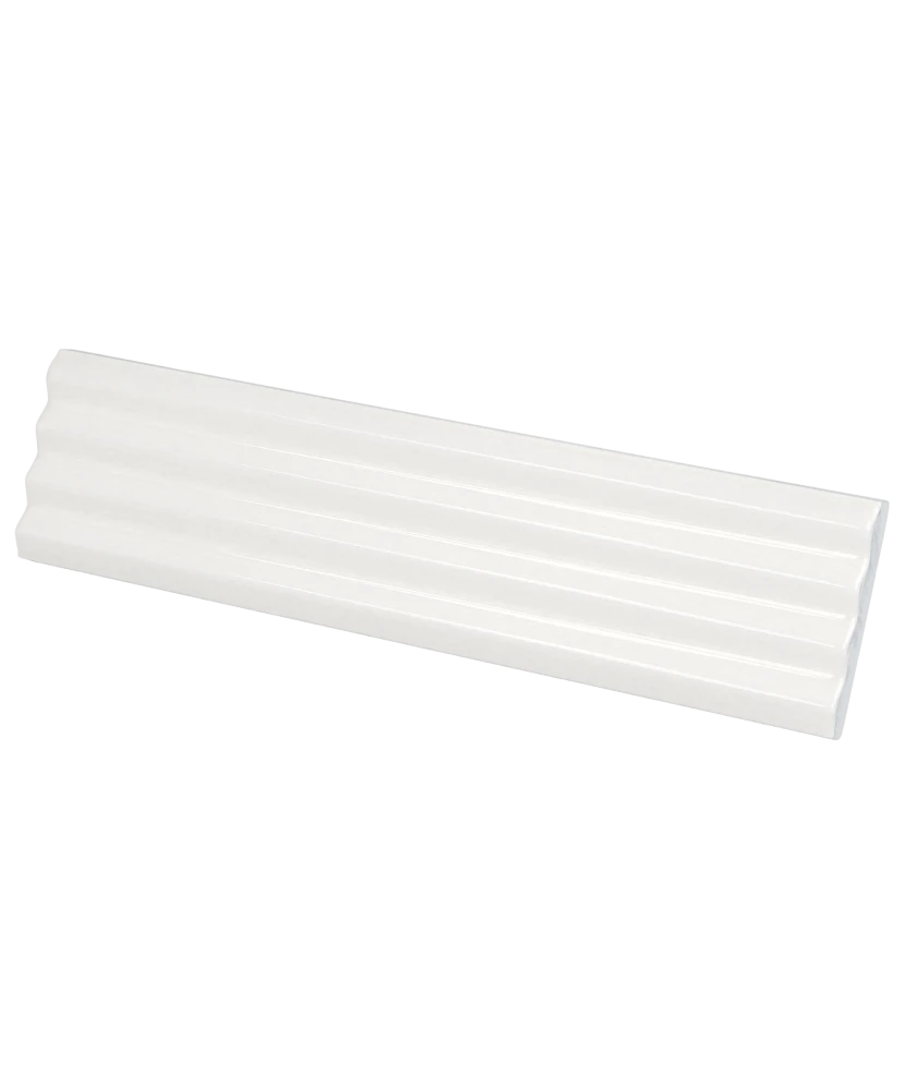 Carrelage Praia White 5x20 cm - vue latérale du carreau