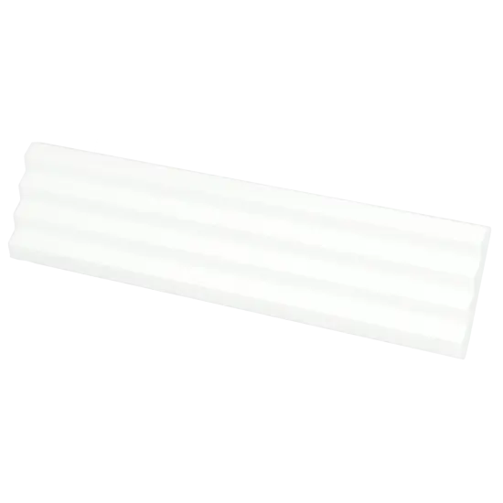 Carrelage Praia White Mat 5x20 cm - vue latérale du carreau