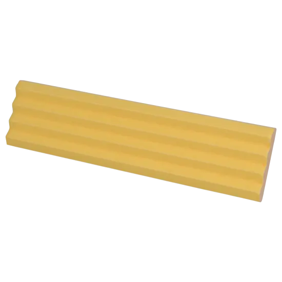 Carrelage Praia Yellow Mat 5x20 cm - vue latérale du carreau