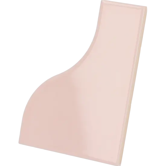 Carrelage Curve Pink 8,3x12 cm - détail du carreau