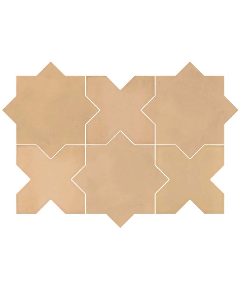 Carrelage Kasbah Fawn 12x12 cm - détail du carreau 4