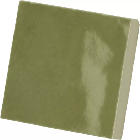 Carrelage Taco Verd 3,4x3,4 cm - vue latérale du carreau