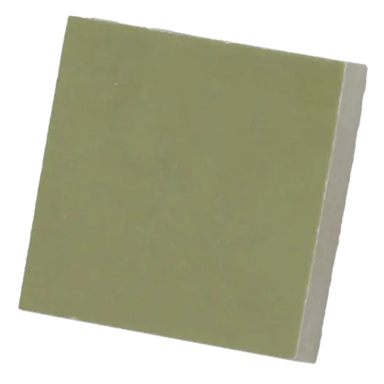 Carrelage Taco Verd Mat 3,4x3,4 cm - vue latérale du carreau