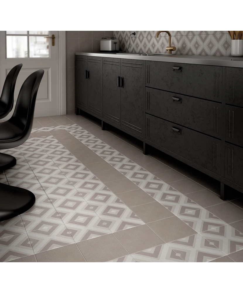 Carrelage Caprice Taupe 20x20 cm - vue d’ambiance
