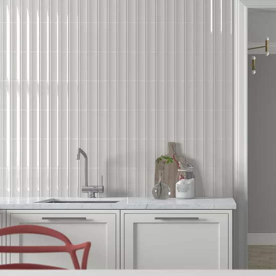 Carrelage Vibe In Lunar Grey 6,5x20 cm - vue d’ambiance
