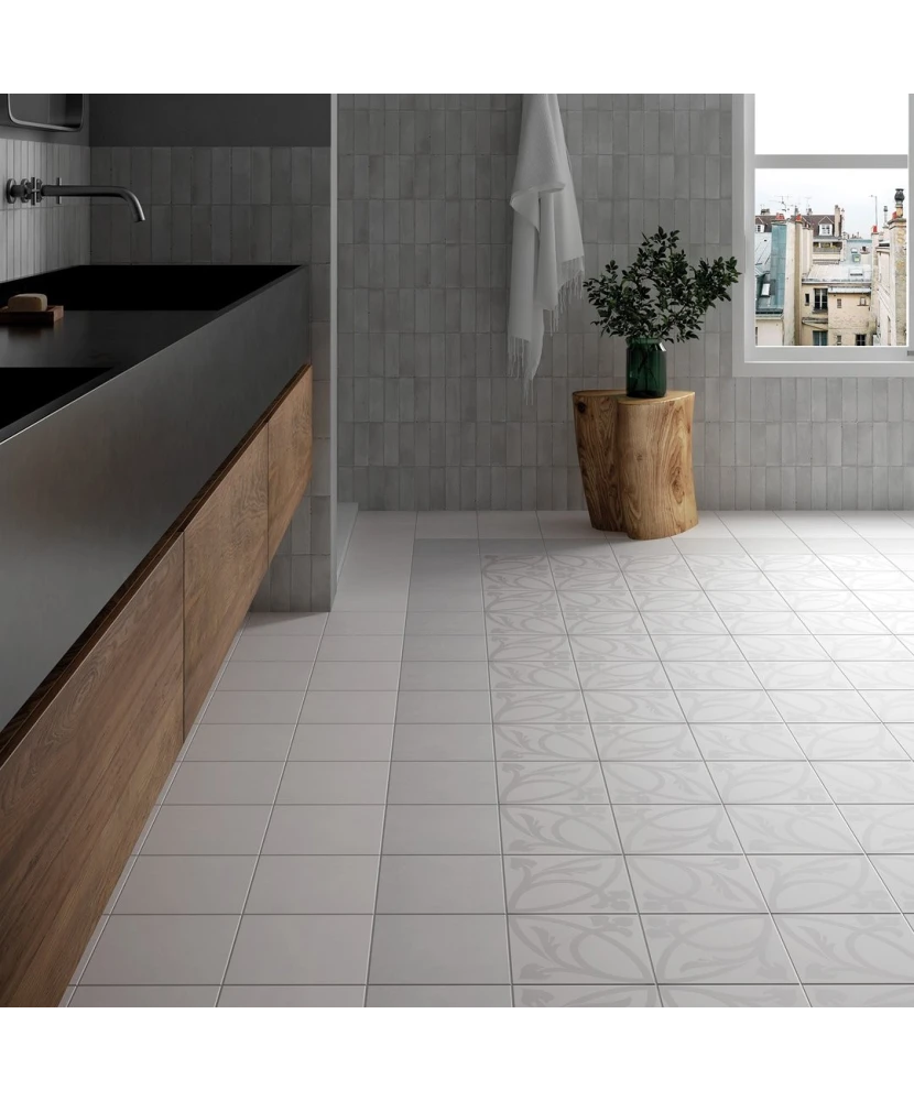 Carrelage Caprice White 20x20 cm - posé en terrasse