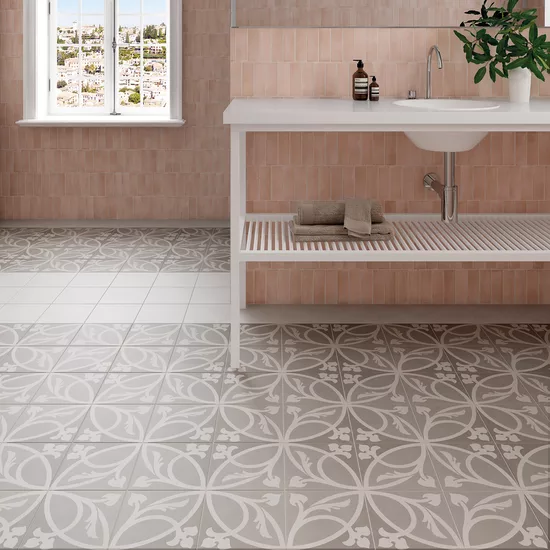Carrelage Caprice White 20x20 cm - vue d’ambiance 8