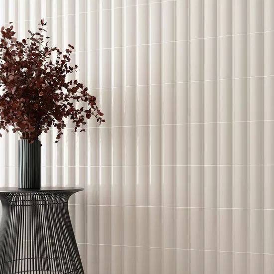Carrelage Vibe Out Light Mocha 6,5x20 cm - vue d’ambiance