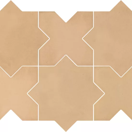 Carrelage Kasbah Star Fawn 16,8x16,8 cm - détail du carreau 4