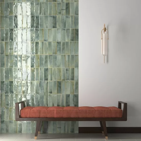 Carrelage Hanoi Celadon 6,5x20 cm - vue d’ambiance