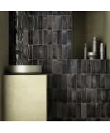 Carrelage Hanoi Arco Black Ash 6,5x20 cm - vue d’ambiance 2