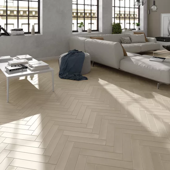 Carrelage Wadi Beige 6x30 cm - vue d’ambiance